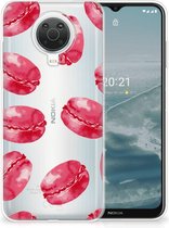 Hoesje Bumper Nokia G20 | G10 GSM Hoesje Transparant Pink Macarons