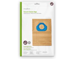 Nedis Stofzuigerzak - 10 Stuks - Papier - Meest verkocht voor: Nilfisk - Bruin