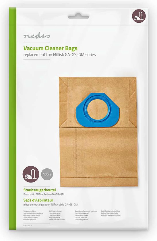 Nedis DUBG110NIL10 Stofzuigerzak Nilfisk Ga-gs-gm-serie
