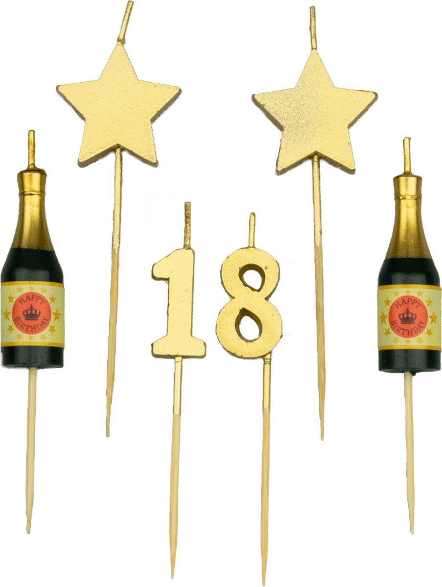 Party cake candles - 18 years