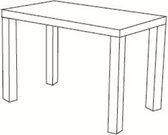 Tafel Elisa 140x80 cm - lichte sonoma