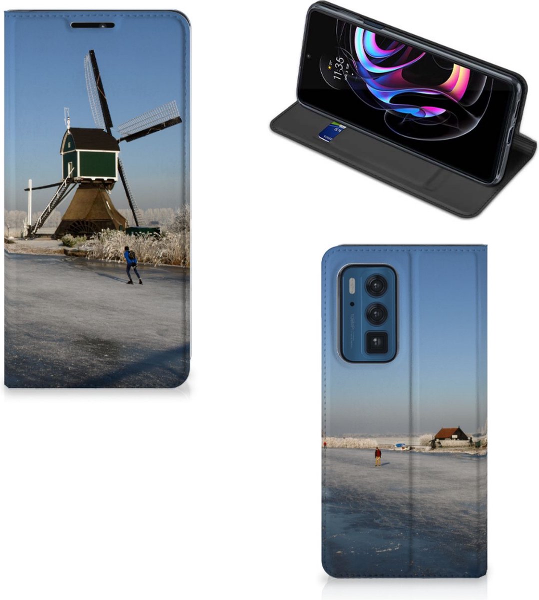 Motorola Edge 20 Pro Book Cover Schaatsers