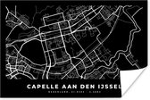 Affiche Carte - Capelle aan den IJssel - Zwart - 30x20 cm