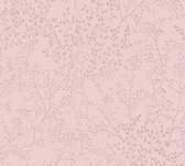 AS Creation Trendwall 2 - FILIGRAAN TAKKEN EN BLADEREN BEHANG - landelijke bloemen - roze - 1005 x 53 cm
