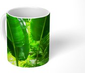 Mok - Tropische bladeren in jungle fotoprint - 350 ML - Beker