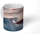 Mok - Kalme golven bij zonsondergang - 350 ML - Beker
