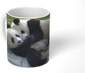 Mok - Koffiemok - Pandas - Gras - Steen - Mokken - 350 ML - Beker - Koffiemokken - Theemok