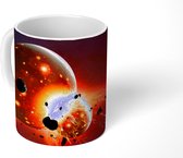 Mok - Koffiemok - Een illustratie van een jonge aarde - Mokken - 350 ML - Beker - Koffiemokken - Theemok