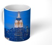 Mok - Het Empire State Building tijdems blauw uur in de Verenigde Staten - 350 ML - Beker