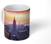 Mok - Zonsondergang over het Empire State Building - 350 ML - Beker