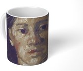 Mok - Koffiemok - Portret van een prostituee - Vincent van Gogh - Mokken - 350 ML - Beker - Koffiemokken - Theemok
