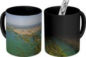 Magische Mok - Foto op Warmte Mok - Luchtfoto bij de Mekong Rivier bij Si Phan Don in Azië - 350 ML