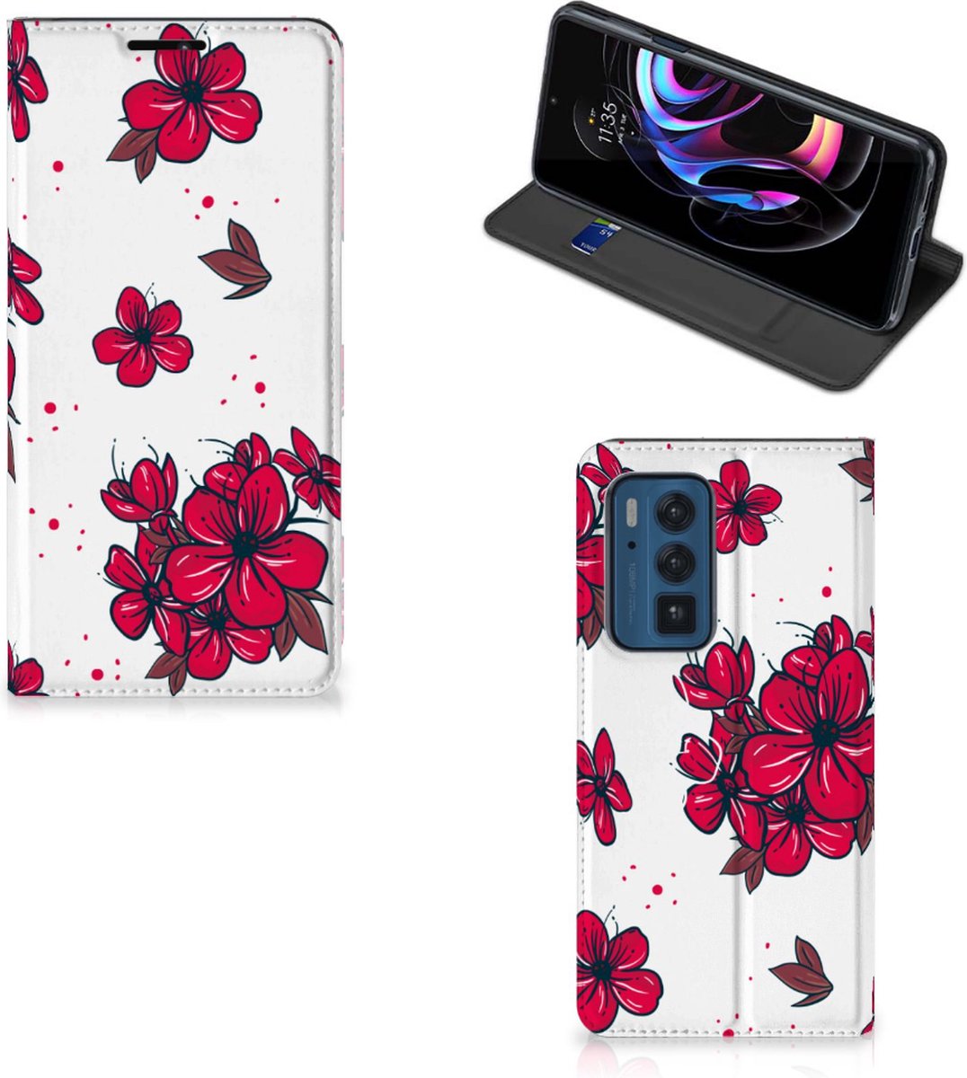 Motorola Edge 20 Pro Smart Cover Blossom Red