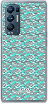 6F hoesje - geschikt voor OPPO Find X3 Neo -  Transparant TPU Case - Minecraft - Diamonds! #ffffff