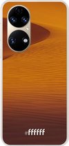 6F hoesje - geschikt voor Huawei P50 -  Transparant TPU Case - Sand Dunes #ffffff