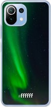 6F hoesje - geschikt voor Xiaomi Mi 11 Lite -  Transparant TPU Case - Northern Lights #ffffff