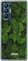 6F hoesje - geschikt voor OPPO Find X3 Neo -  Transparant TPU Case - Jungle Greens #ffffff