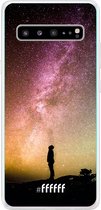 6F hoesje - geschikt voor Samsung Galaxy S10 5G -  Transparant TPU Case - Watching the Stars #ffffff