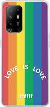 6F hoesje - geschikt voor OPPO A94 5G -  Transparant TPU Case - #LGBT - Love Is Love #ffffff