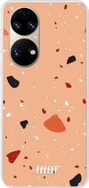 6F hoesje - geschikt voor Huawei P50 -  Transparant TPU Case - Terrazzo N°5 #ffffff