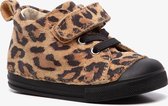 Groot leren babyschoenen met luipaardprint - Bruin - Maat 19 - Echt leer