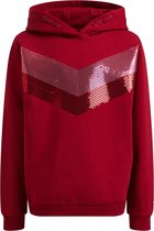 WE Fashion Meisjes sweater met pailletten applicatie en capuchon