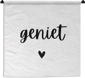 Tapisserie - Tissu mural - Citation - Vie - Profiter - 60x60 cm - Tapisserie - Cadeau Saint Valentin