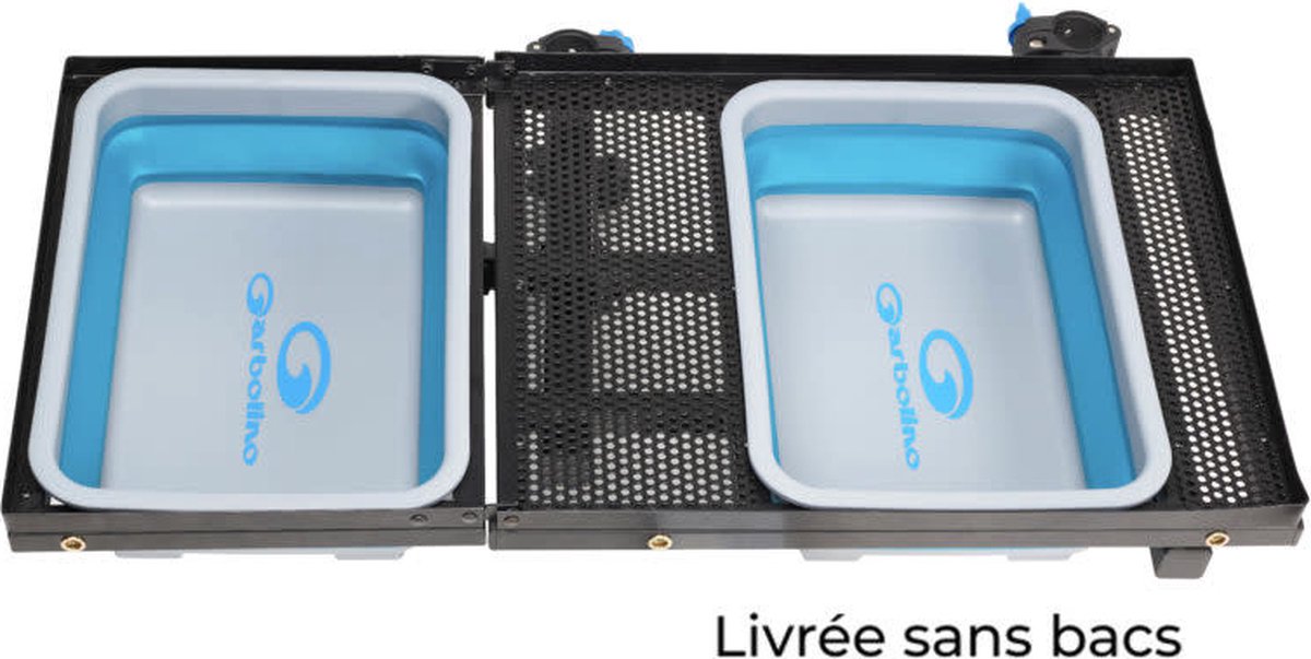 Garbolino Tafel Voor 2 Voederbakken Plooibaar - Desserte Laterale Sans Pieds Pour Back A Amorce Compactables
