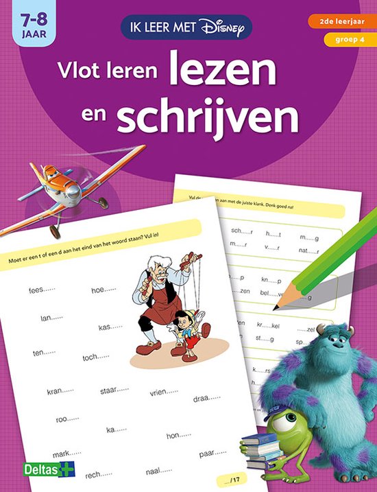 Ik leer met Disney  -   Vlot leren lezen en schrijven (7-8 j ... - cover
