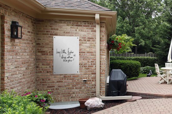 Posters de jardin à l'extérieur Proverbes - Citations - Hé, les petites choses de combattant seront bientôt plus lumineuses ! - Motivation - 60x90 cm - Toile de jardin - Affiche extérieure