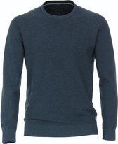 Casa Moda - Pullover O-Hals Melange Aquablauw - XXL - Regular-fit