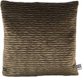 PTMD Nouk Vierkant Kussen - 45 x 10 x 45 cm - Velvet - Groen