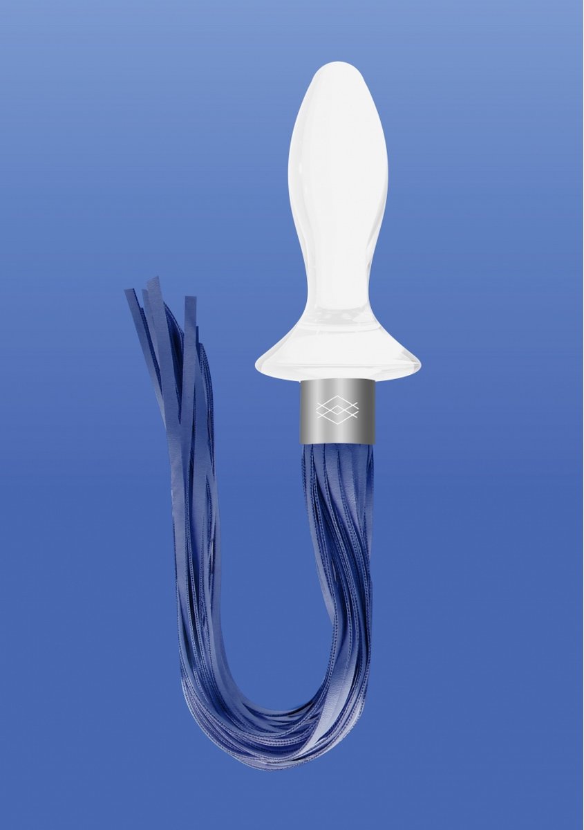 Goedkoopste Tail - Glass Butt Plug with Whip End