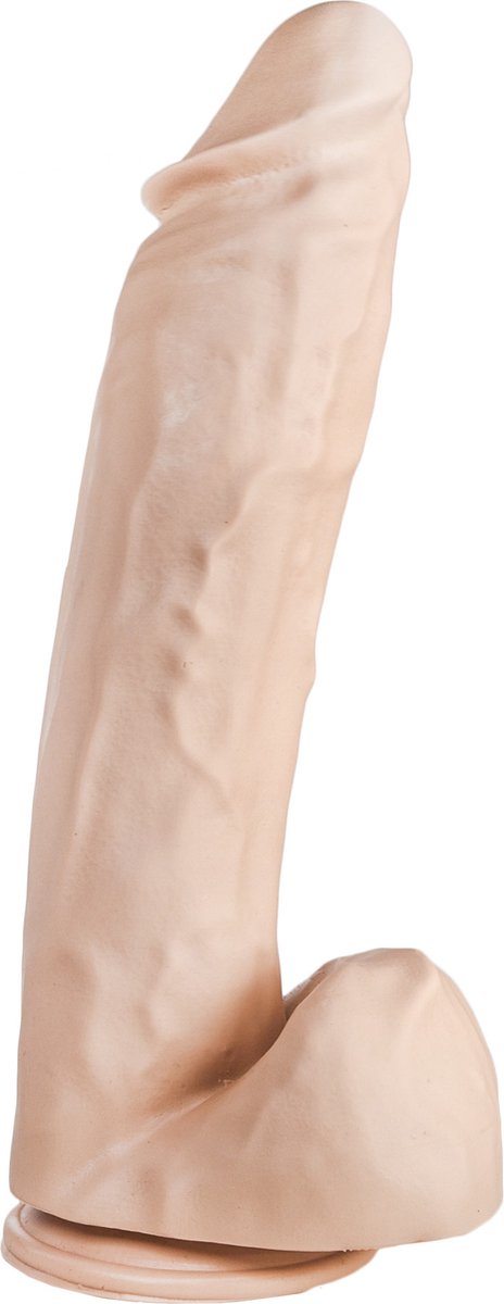 Goedkoopste 515 line - Dildo - Lengte 36 cm - Diameter 8.2 cm - Met Zuignap - Beige-roze