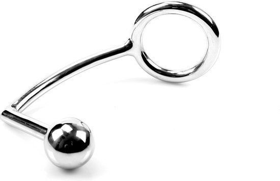 Cockring inox avec plug anal Ø 50 mm