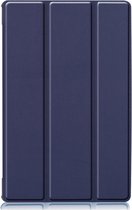 Shop4 - Lenovo Tab M10 Plus Hoes - Smart Book Case Donker Blauw