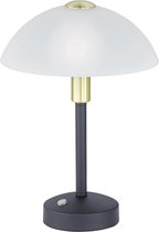 LED Tafellamp - Trion Dontra - 4W - Warm Wit 3000K - Rond - Mat Zwart - Aluminium - BES LED