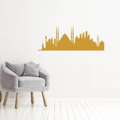 Muursticker Istanbul -  Goud -  120 x 47 cm  -  woonkamer  steden  alle - Muursticker4Sale