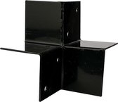 Wovar Pergola Hoekverbinding Zwart voor 9 x 9 cm balken | 2 Stuks