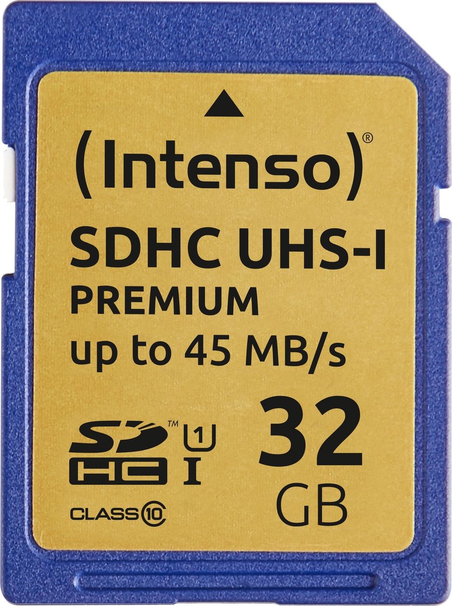 Bol.com (Intenso) SDHC kaart UHS-1 Premium - 32GB - Class 10 (3421480) aanbieding