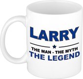 Larry The man, The myth the legend cadeau koffie mok / thee beker 300 ml