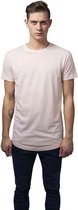 Urban Classics Heren Tshirt -S- Shaped Long Roze