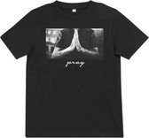 Urban Classics - Pray Kinder T-shirt - Kids 134/140 - Zwart