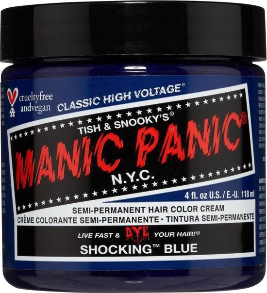 Manic Panic Semi permanente haarverf Shocking Blue Classic Blauw | bol.com