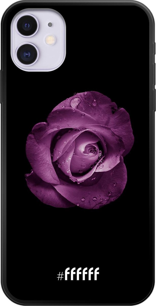 6F hoesje - geschikt voor iPhone 11 - TPU Case - Purple Rose #ffffff