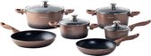 Mischler Cook Pannenset Forged Aluminium/rvs Brons 10-delig