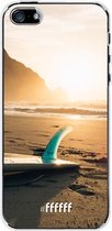 iPhone SE (2016) Hoesje Transparant TPU Case - Sunset Surf #ffffff