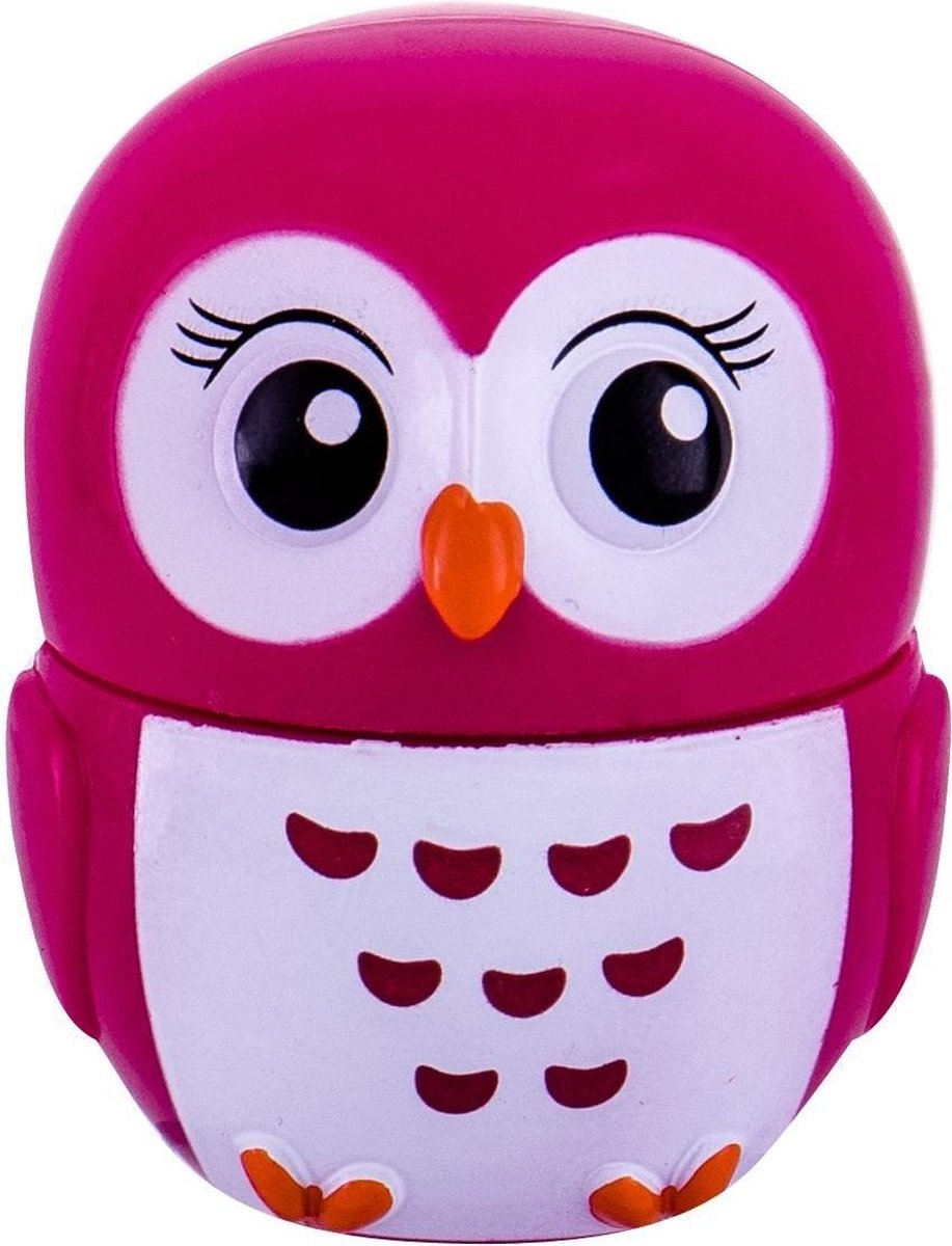2K - Lovely Owl Lip Balm Strawberry ( jahoda ) - Balzám na rty ve tvaru sovy