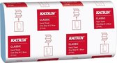 KATRIN Classic One Stop Papieren Handdoeken, Z-vouw M2, 2-laags, Blauw (doos 21 x 144 stuks)