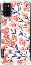 Casetastic Samsung Galaxy A41 (2020) Hoesje - Softcover Hoesje met Design - Cherry Blossoms Peach Print